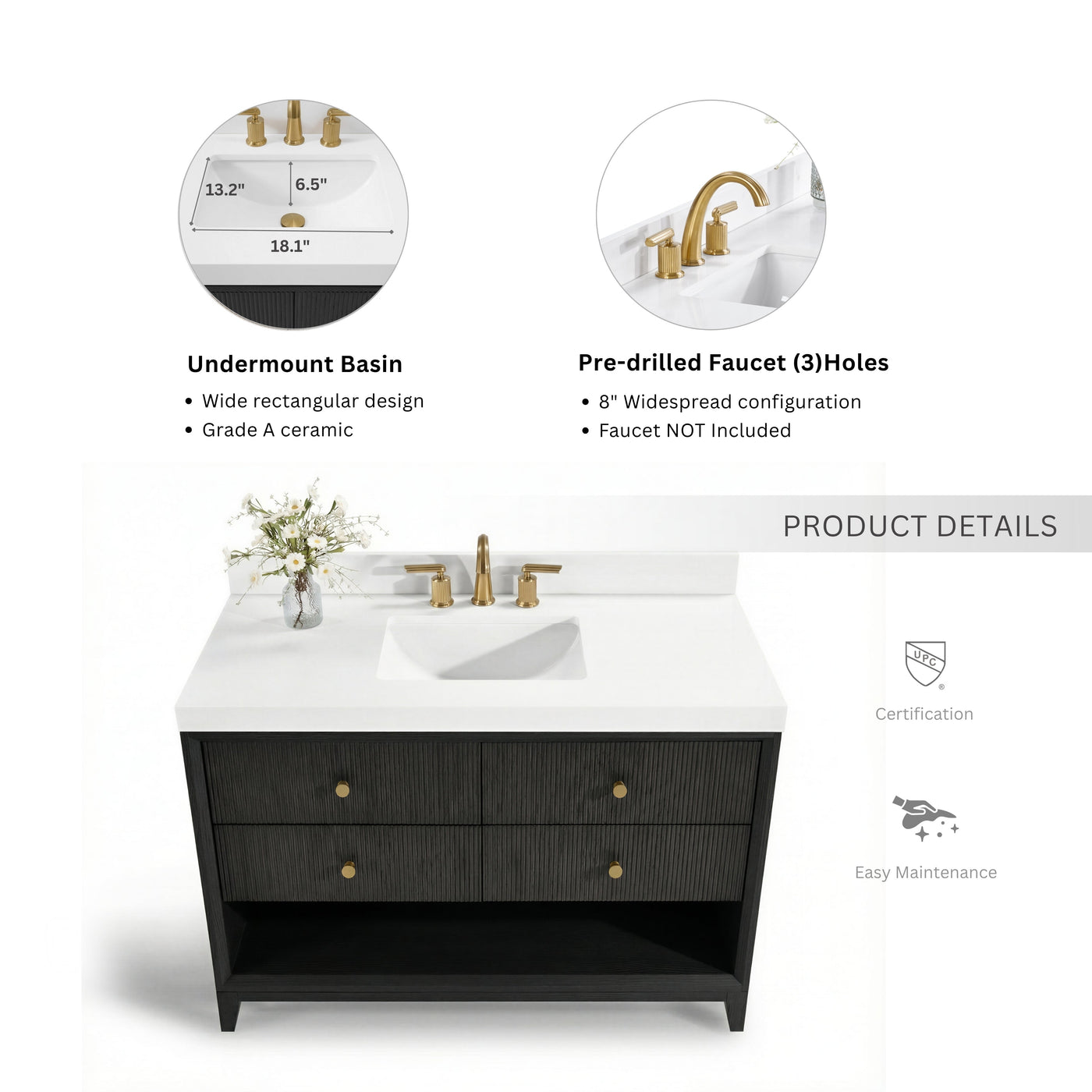 Momo 42" Bath Vanity Set by Ancerre Designs