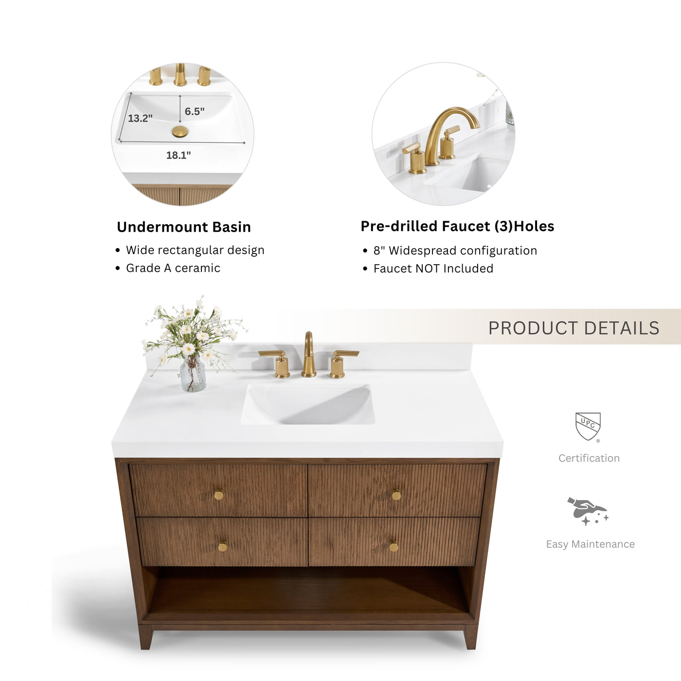 Momo 48" Bath Vanity Set by Ancerre Designs
