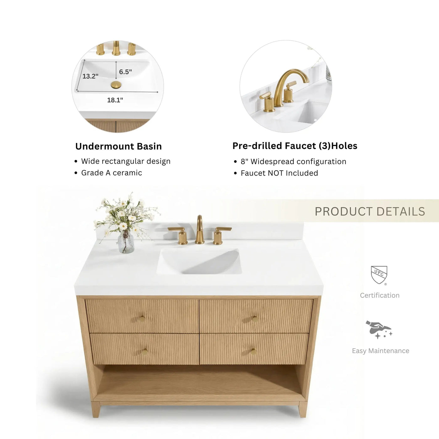 Momo 48" Bath Vanity Set by Ancerre Designs