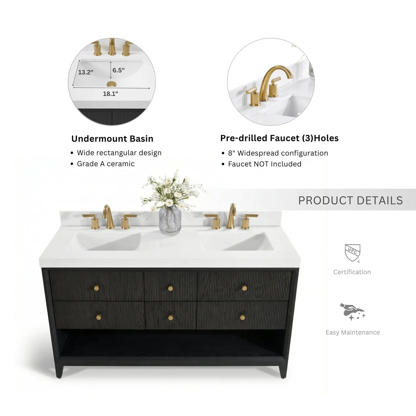 Momo 60" Bath Vanity Set by Ancerre Designs