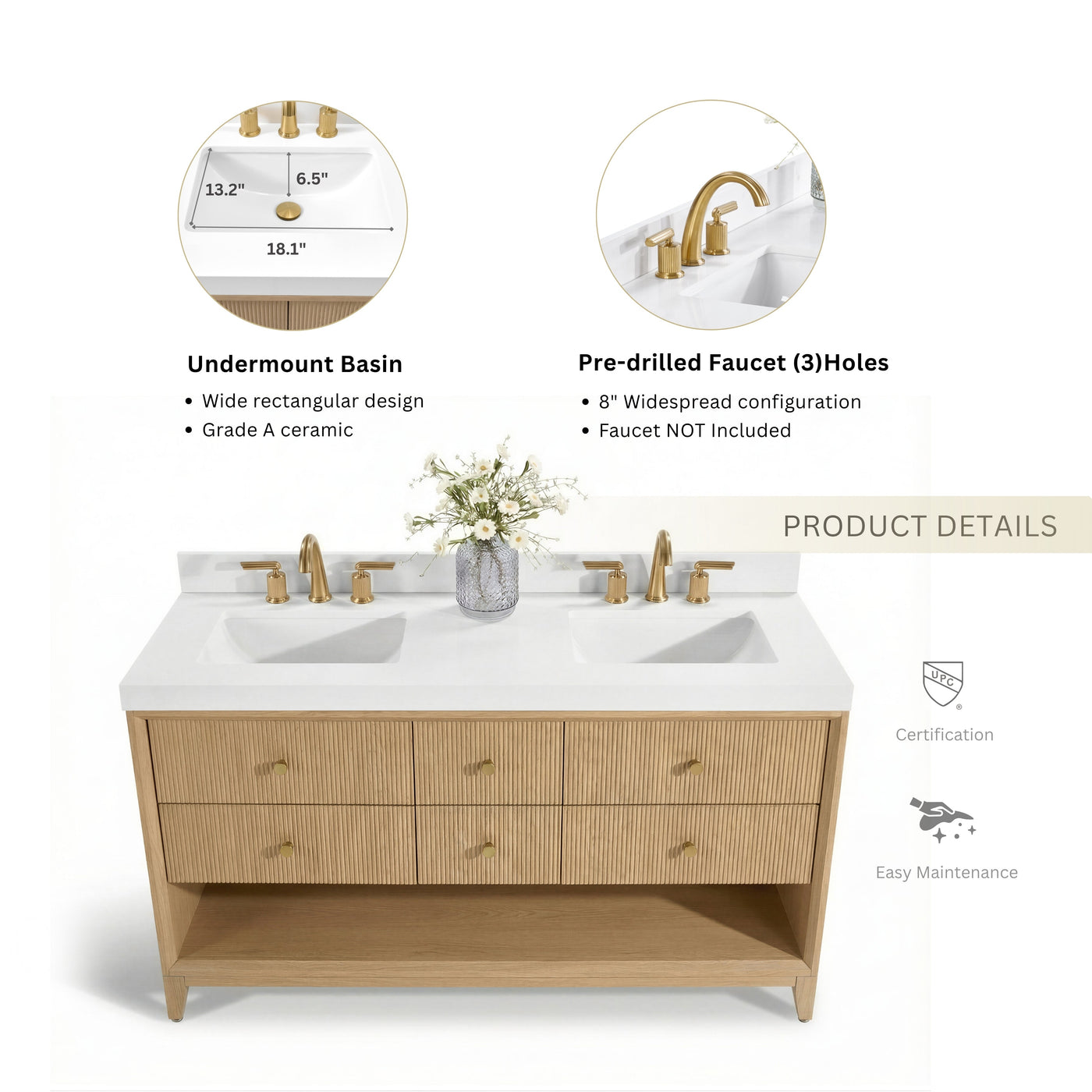 Momo 60" Bath Vanity Set by Ancerre Designs