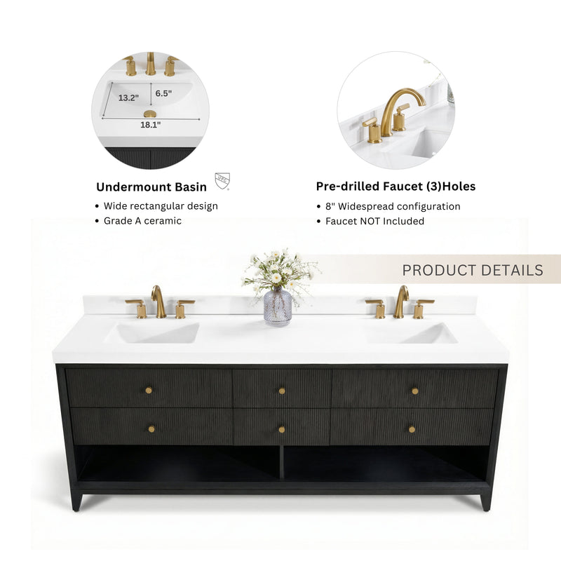 Momo 72" Bath Vanity Set by Ancerre Designs