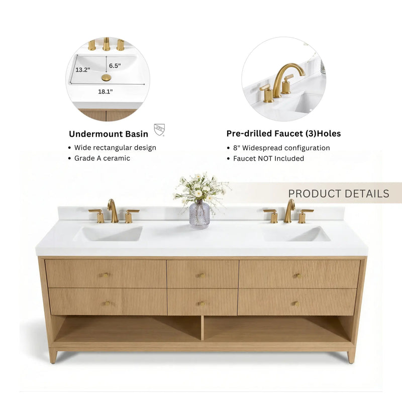 Momo 84" Bath Vanity Set by Ancerre Designs