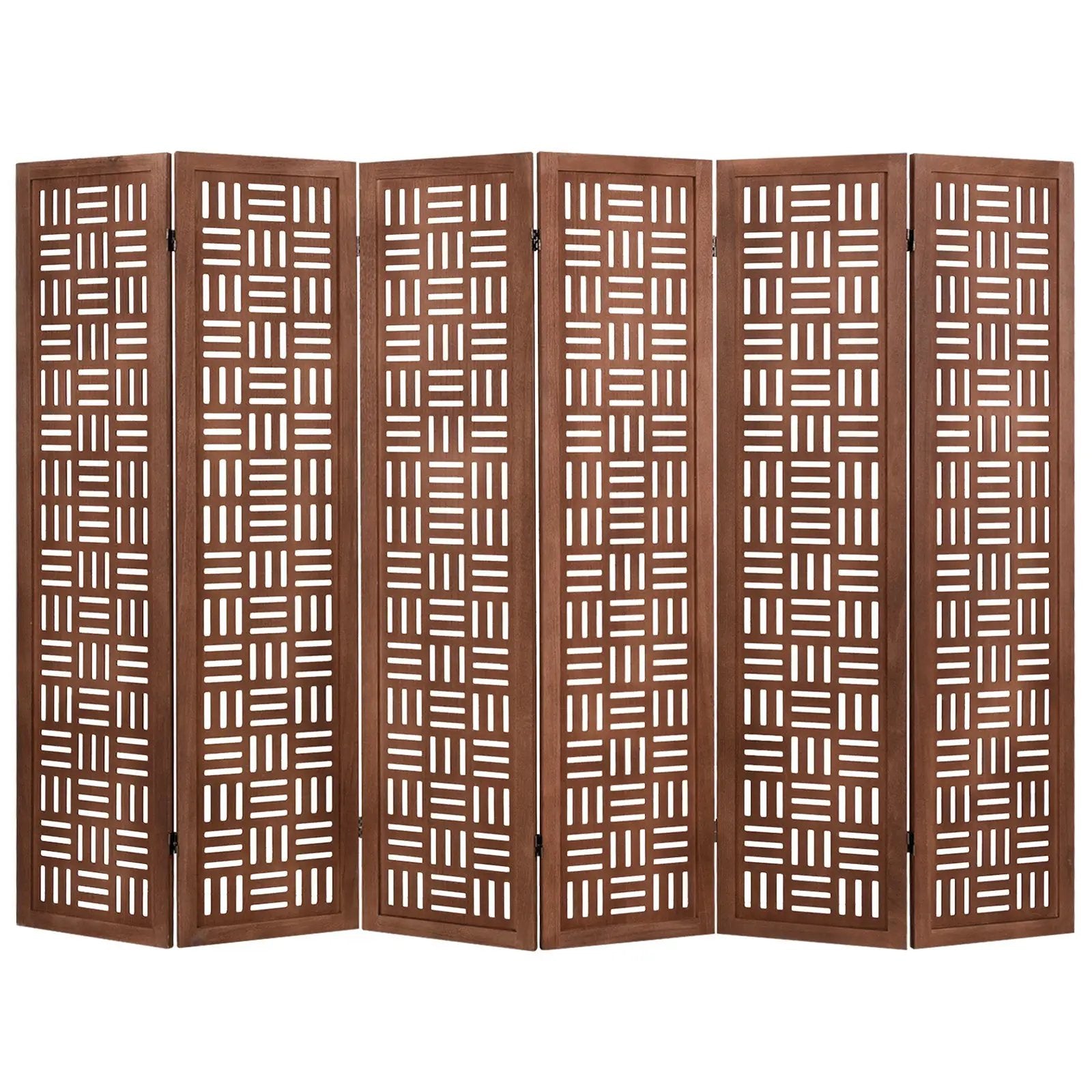 4-Panel Solid Wood Room Divider Folding Partition Stand by DirectDeals