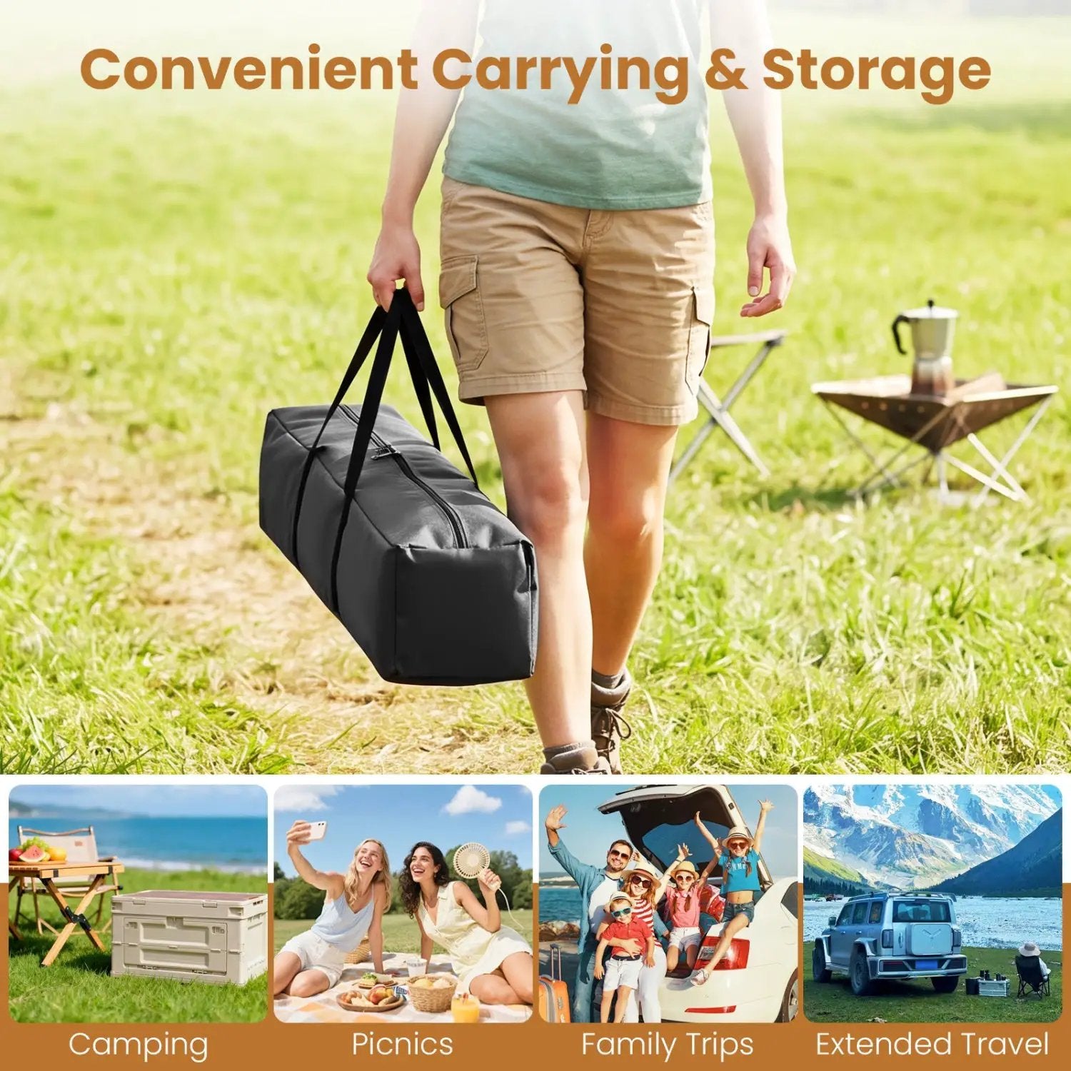 6-Person Instant Cabin Tent with Blackout Rainfly by DirectDeals