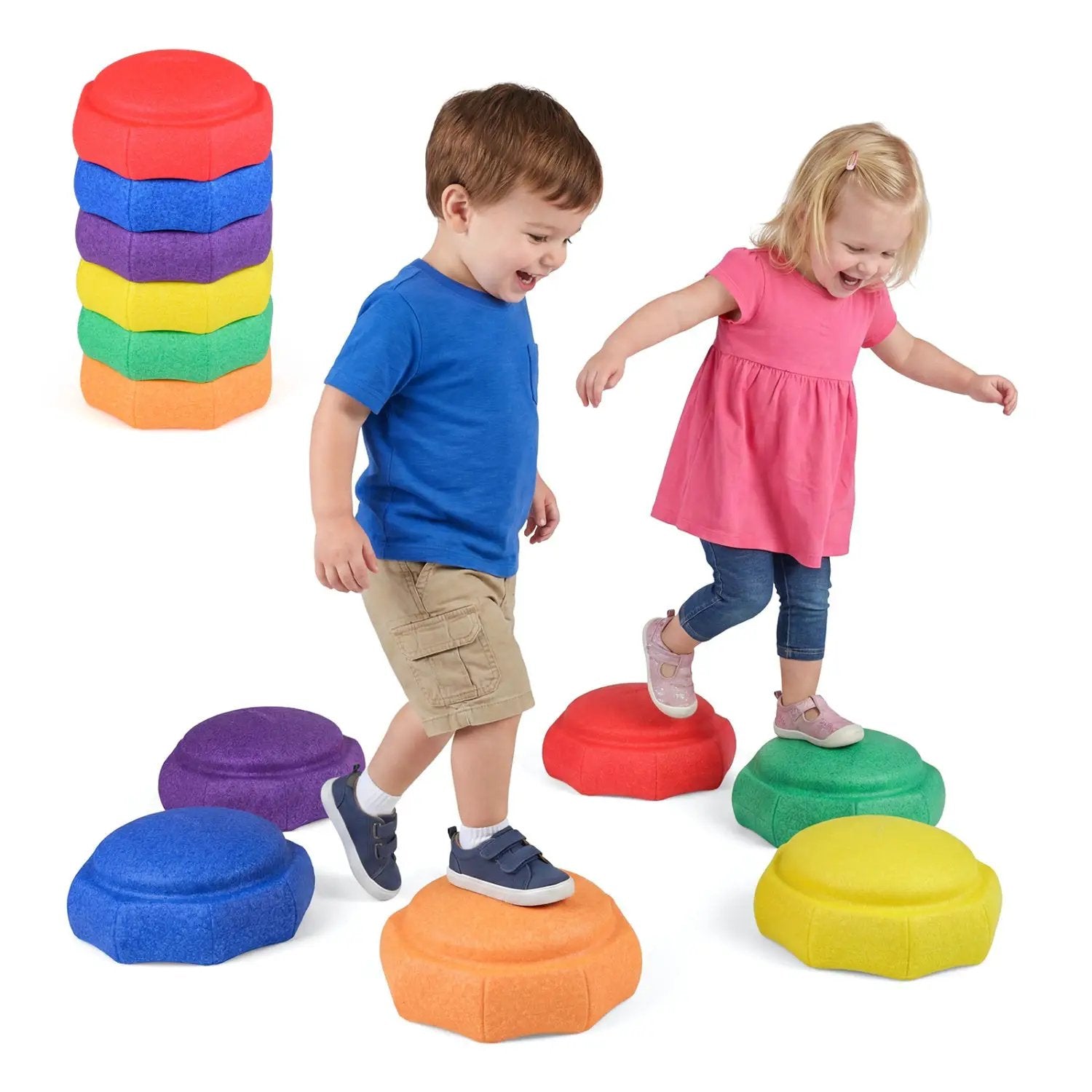 Stepping Stones for Kids 6-Piece Balance Training Set by DirectDeals