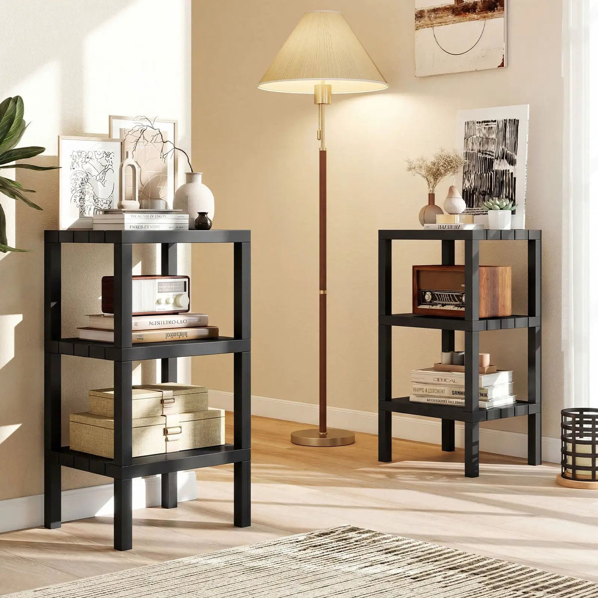 6-Tier Plastic Modular Storage Shelves for Living Room and Kitchen by DirectDeals