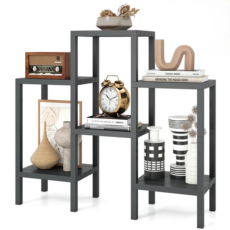6-Tier Plastic Modular Storage Shelves for Living Room and Kitchen by DirectDeals