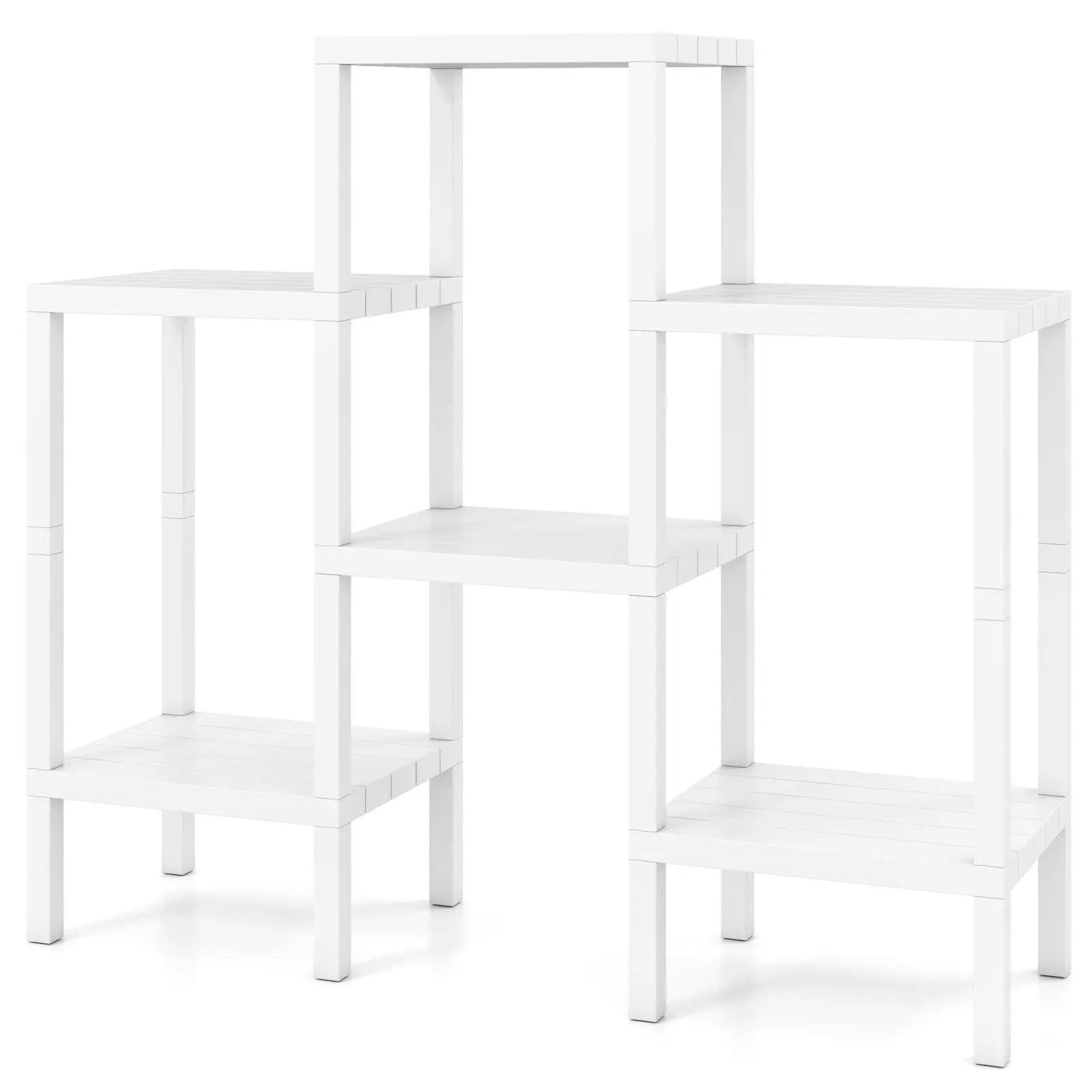6-Tier Plastic Modular Storage Shelves for Living Room and Kitchen by DirectDeals