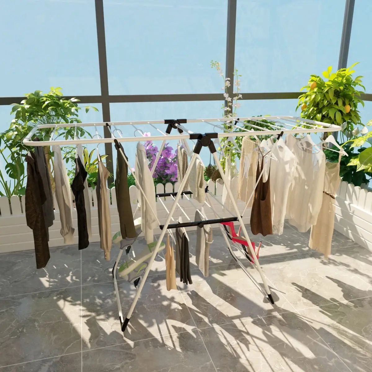 Portable Laundry Clothes Storage Drying Rack by DirectDeals