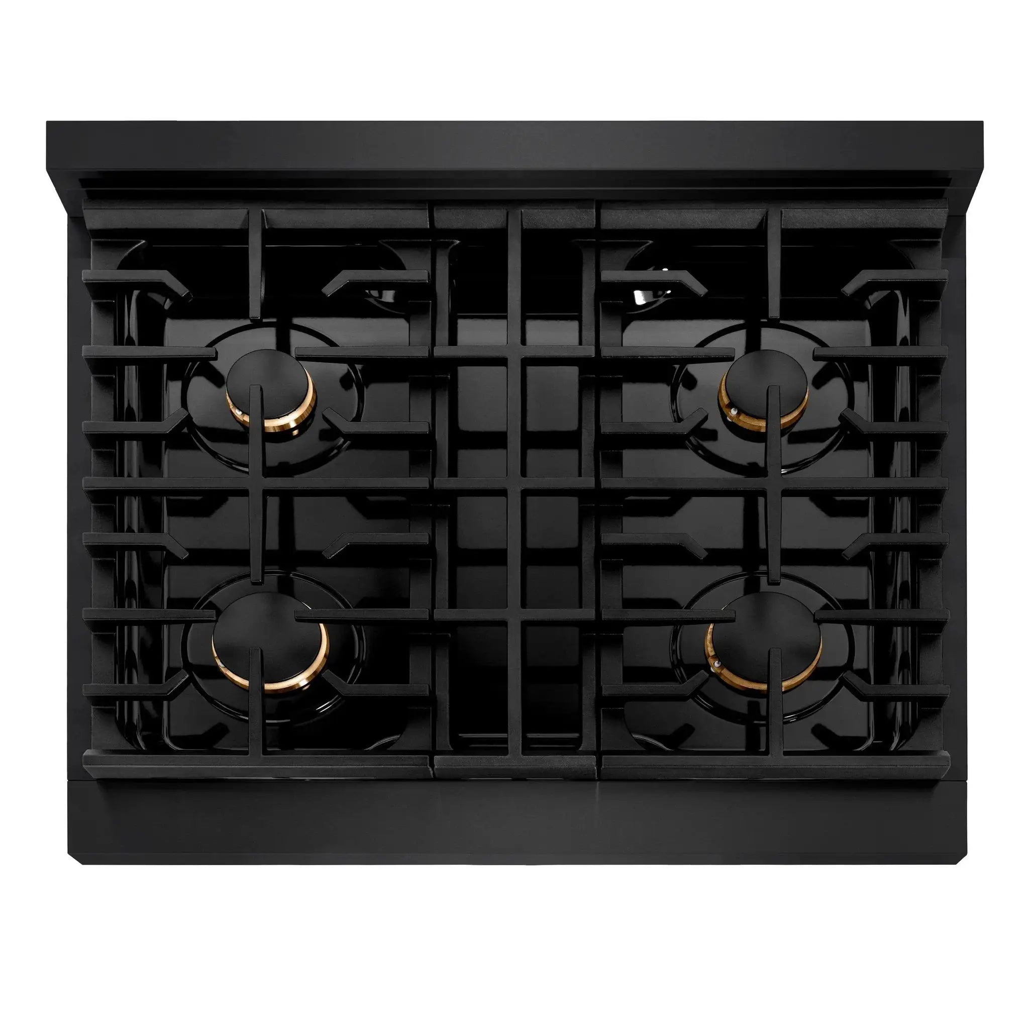 ZLINE 30"Paramount Dual Fuel Range Black Stainless Steel, Champagne Bronze SDRBZ-30-CB by Farmhouse Kitchen and Bath