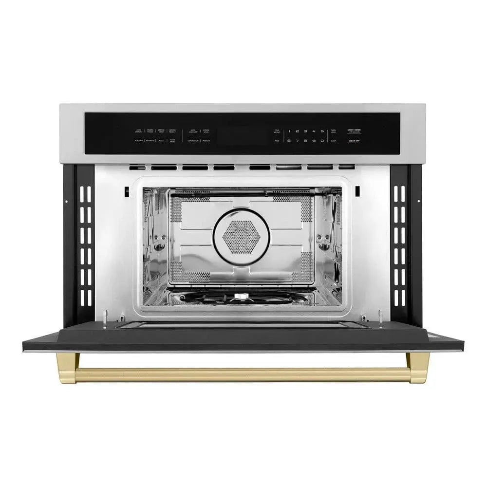 ZLINE 30” Convection Microwave, Stainless Steel, Bronze MWOZ-30-CB by Farmhouse Kitchen and Bath