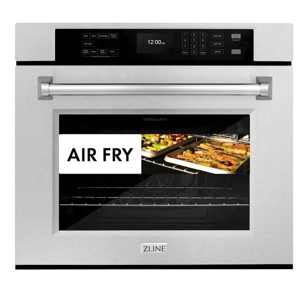 ZLINE 30"Professional True Convection Single Wall Oven, Air Fry, Self Clean, DuraSnow® Stainless Steel WASS-30 by Farmhouse Kitchen and Bath