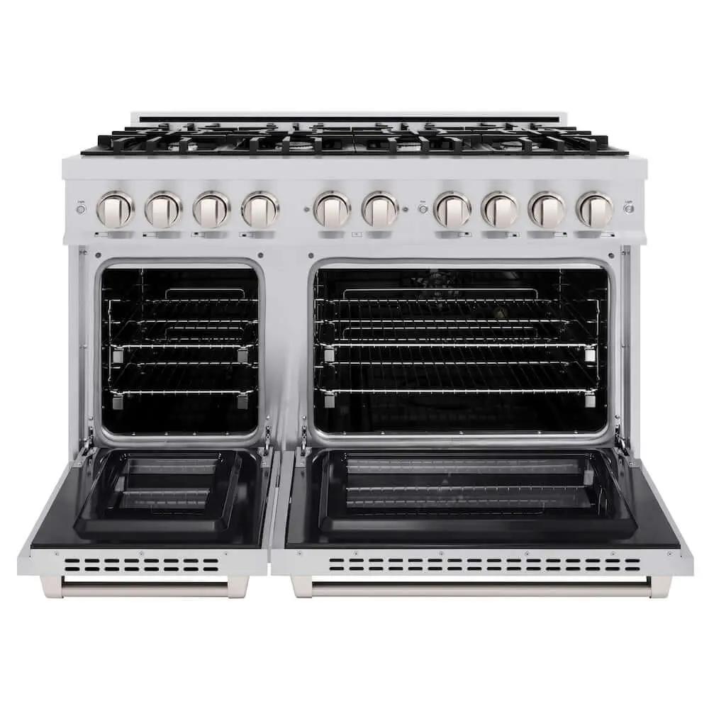 ZLINE 48" Select Dual Fuel Range Gas Cooktop Electric Convection Oven Stainless Steel HDR48 by Farmhouse Kitchen and Bath
