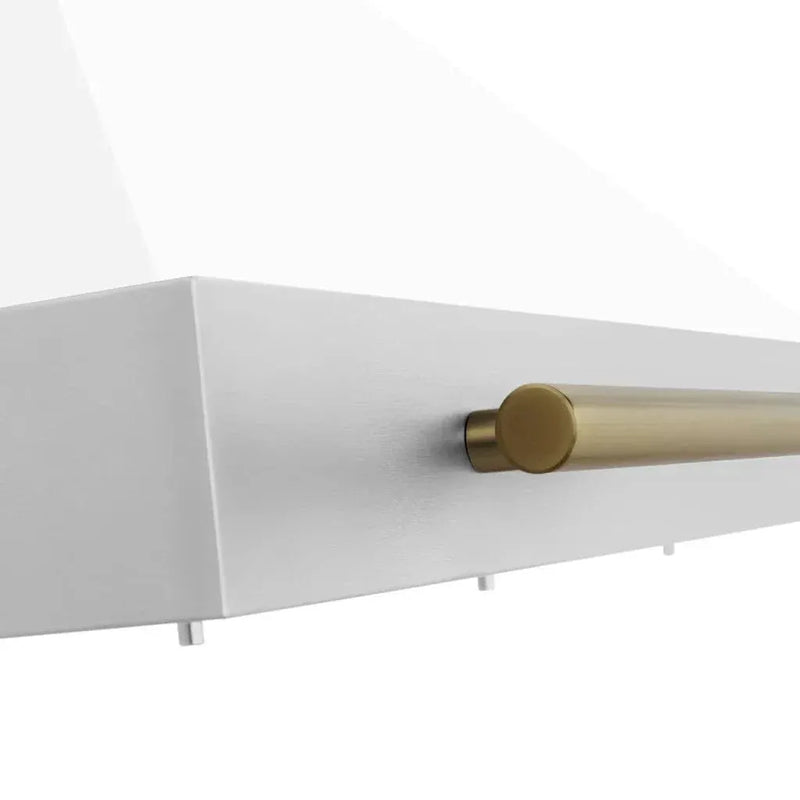 ZLINE 48" Autograph Stainless Wall Range Hood KB4STZ-WM48-G by Farmhouse Kitchen and Bath