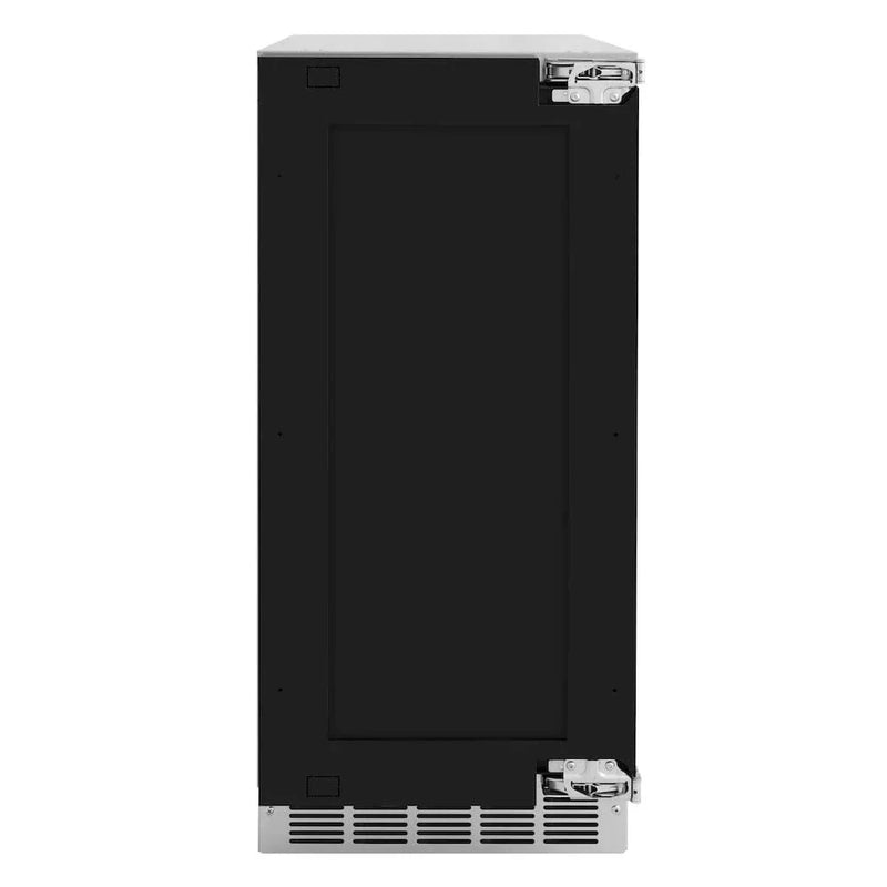 ZLINE 15" Touchstone Gourmet Ice Maker Drain Pump Panel Ready Door Matte Black IGMDPZ-15-MB by Farmhouse Kitchen and Bath