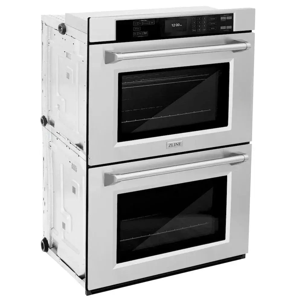 ZLINE 30"Professional True Convection Double Wall Oven, Air Fry, Self Clean, Stainless Steel WAD-30 by Farmhouse Kitchen and Bath