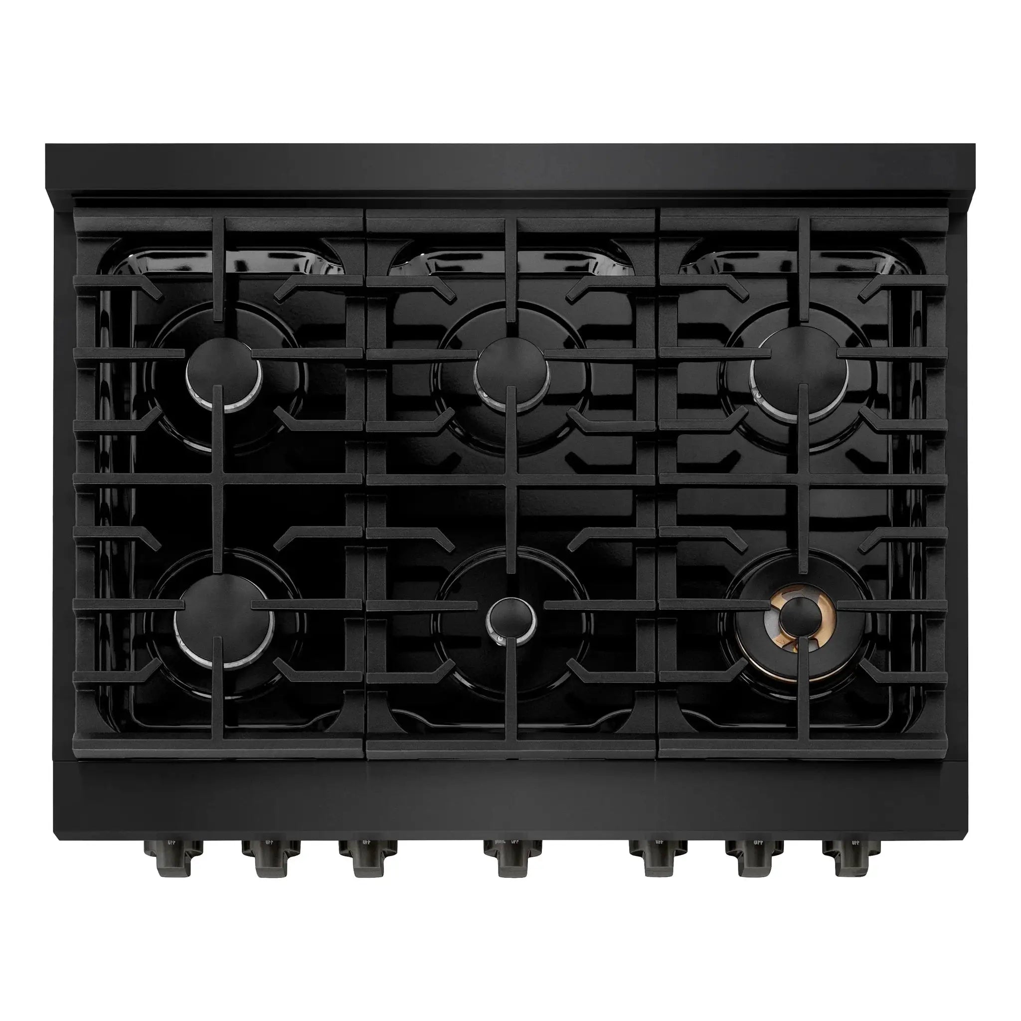 ZLINE 36"Paramount Dual Fuel Range Black Stainless Steel, SDRB-36 by Farmhouse Kitchen and Bath
