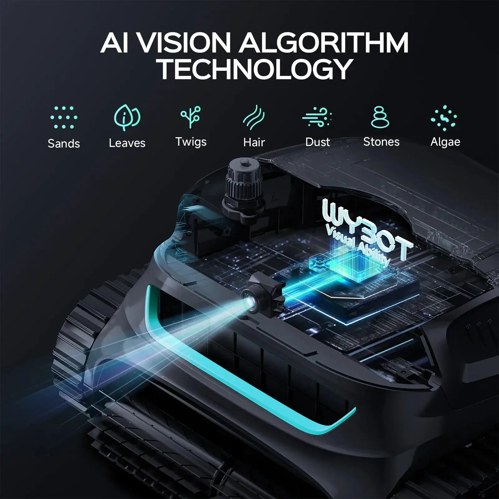 WYBOT S2 Solar Vision Robotic Pool Cleaner by WYBOT