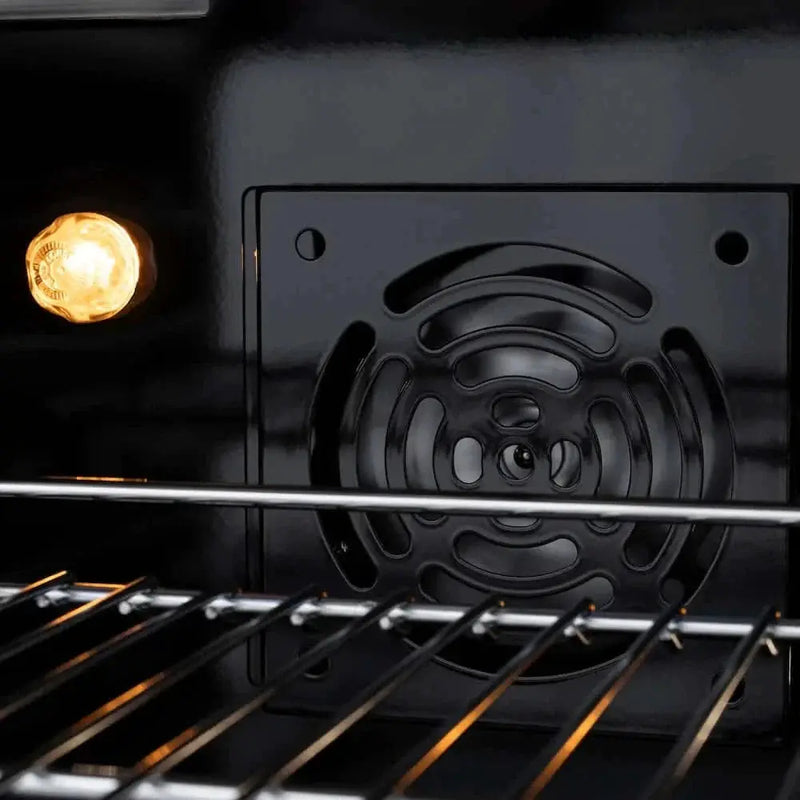 ZLINE 36" Select Gas Range Convection Gas Oven Black Stainless Steel Brass Burners HGRB-BR-36 by Farmhouse Kitchen and Bath