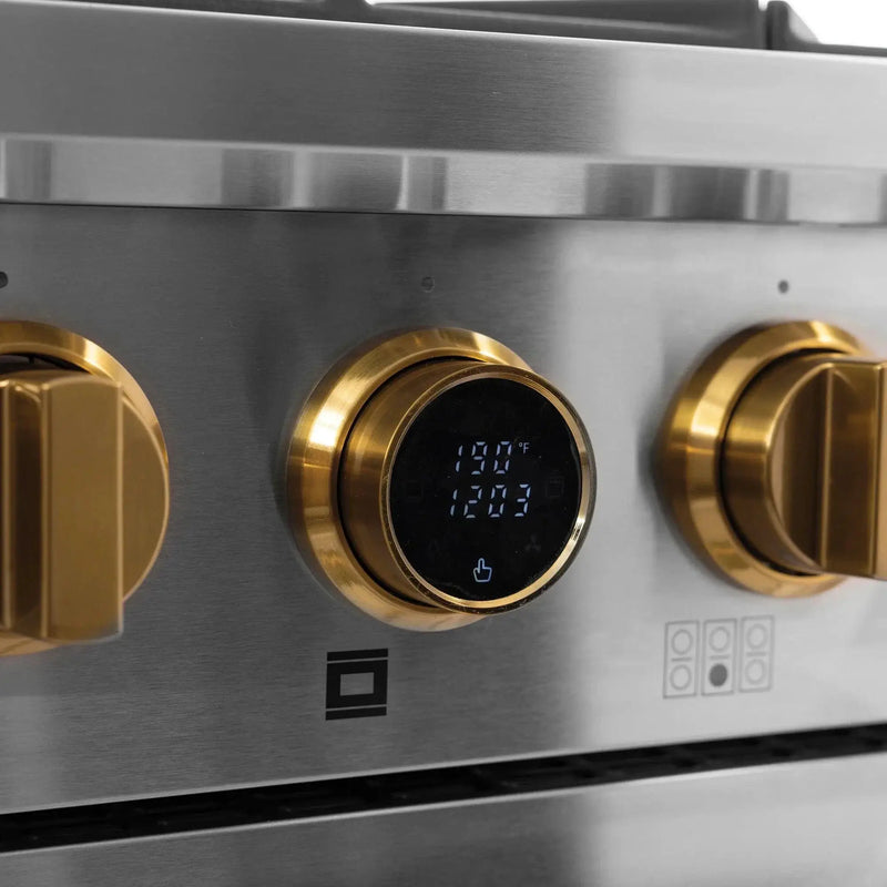 Kucht 36" Freestanding Dual Fuel Range Liquid Propane KXP36/LP by Farmhouse Kitchen and Bath