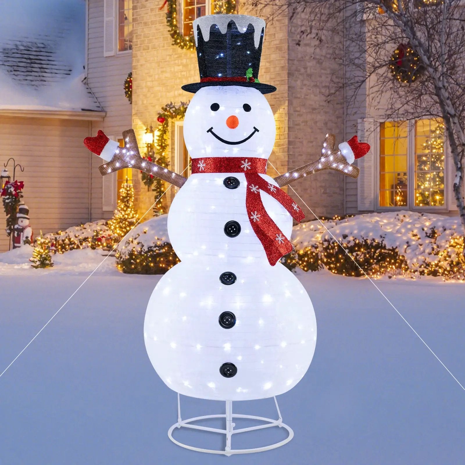 Pre-Lit Pop-up Christmas Decoration with 180 Cold White LED Lights by DirectDeals