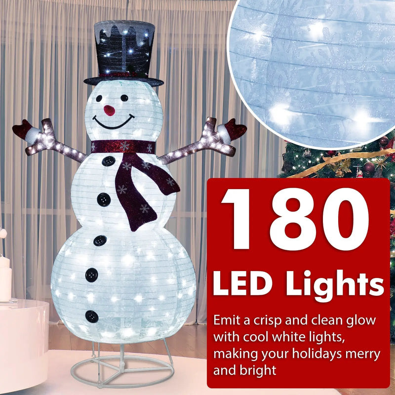 Pre-Lit Pop-up Christmas Decoration with 180 Cold White LED Lights by DirectDeals