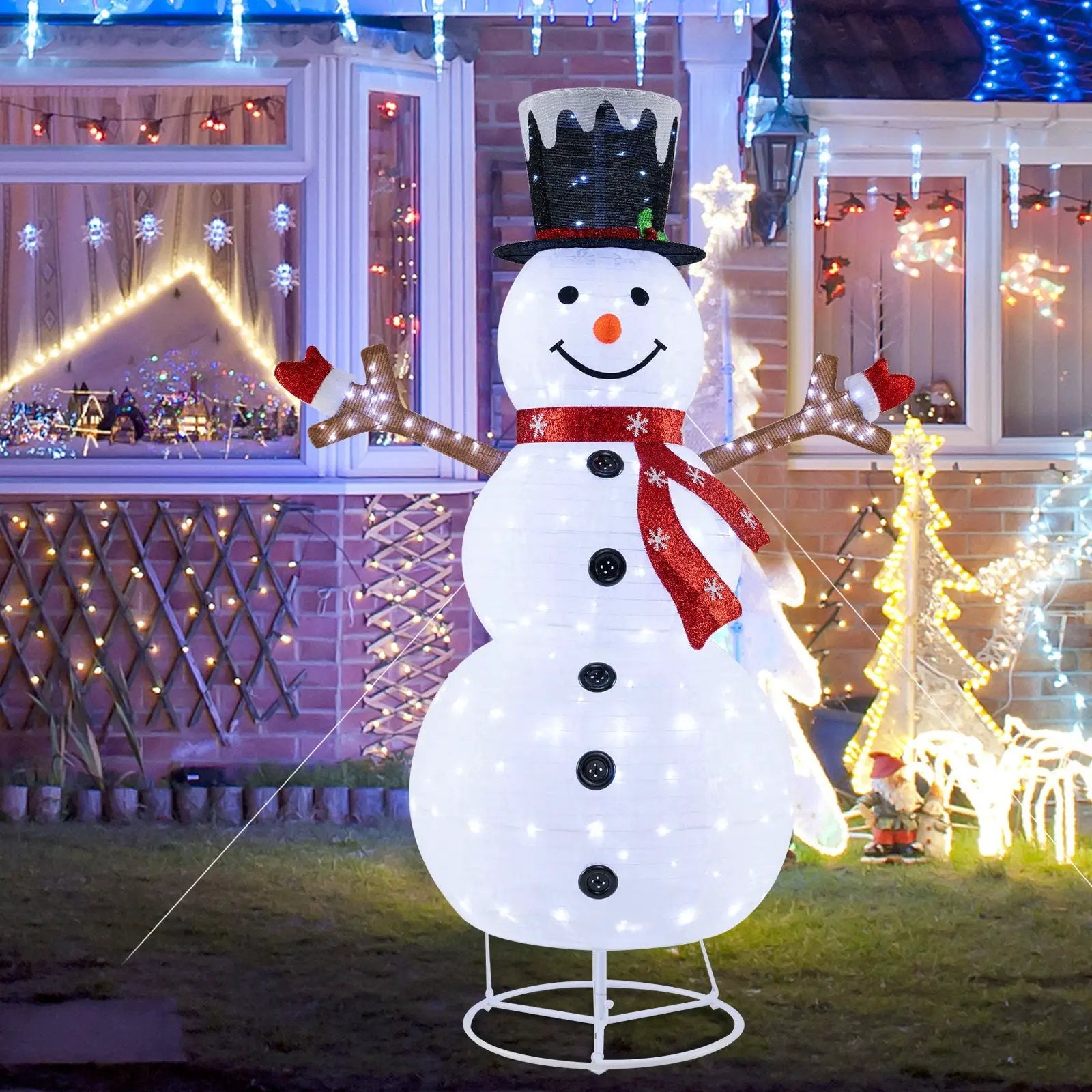 Pre-Lit Pop-up Christmas Decoration with 180 Cold White LED Lights by DirectDeals