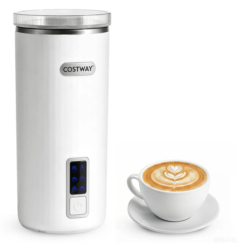 Electric Milk Frother and Steamer 6-in-1 Stainless Steel by DirectDeals