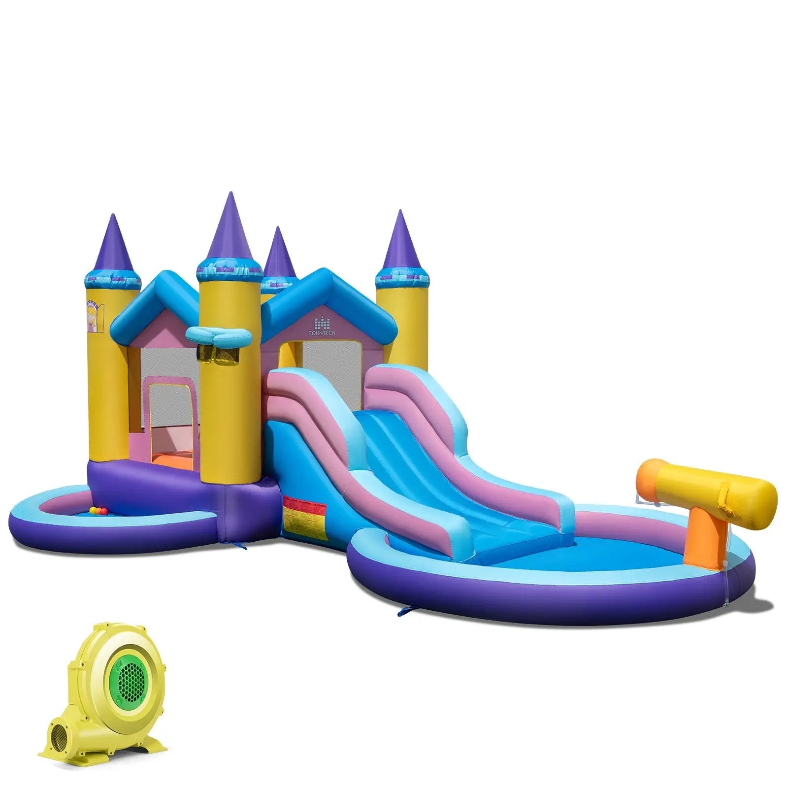 6-in-1 Inflatable Kids Water Park with 735W Blower by DirectDeals
