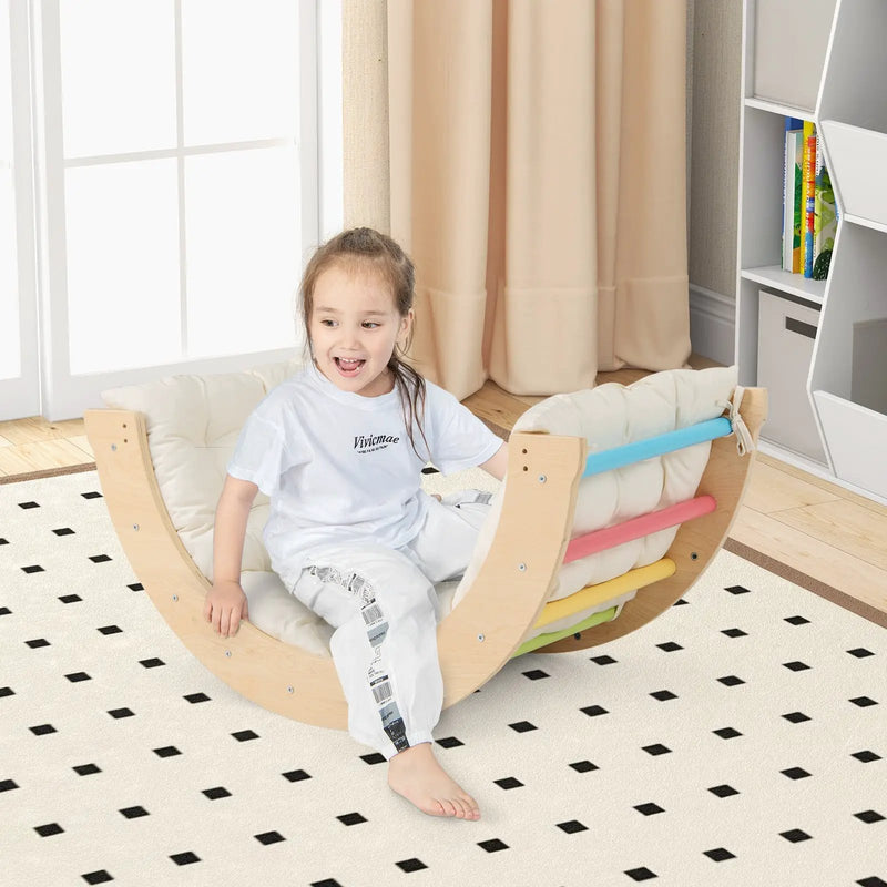 6 in 1 Kids Climbing Arch Playset wIth Removable Cushion and Stoppers by DirectDeals