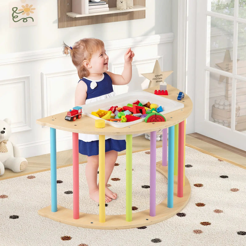 6 in 1 Kids Climbing Arch Playset wIth Removable Cushion and Stoppers by DirectDeals