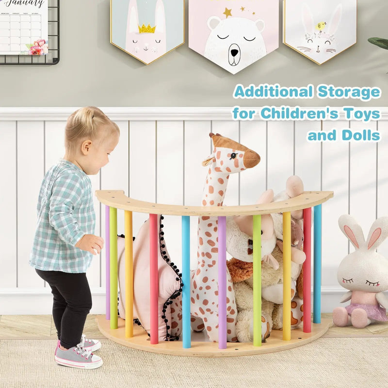 6 in 1 Kids Climbing Arch Playset wIth Removable Cushion and Stoppers by DirectDeals