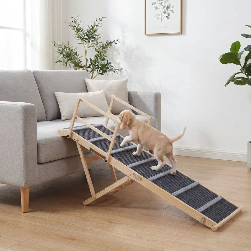 Adjustable Folding Dog Ramp for High Beds and Vehicles by DirectDeals