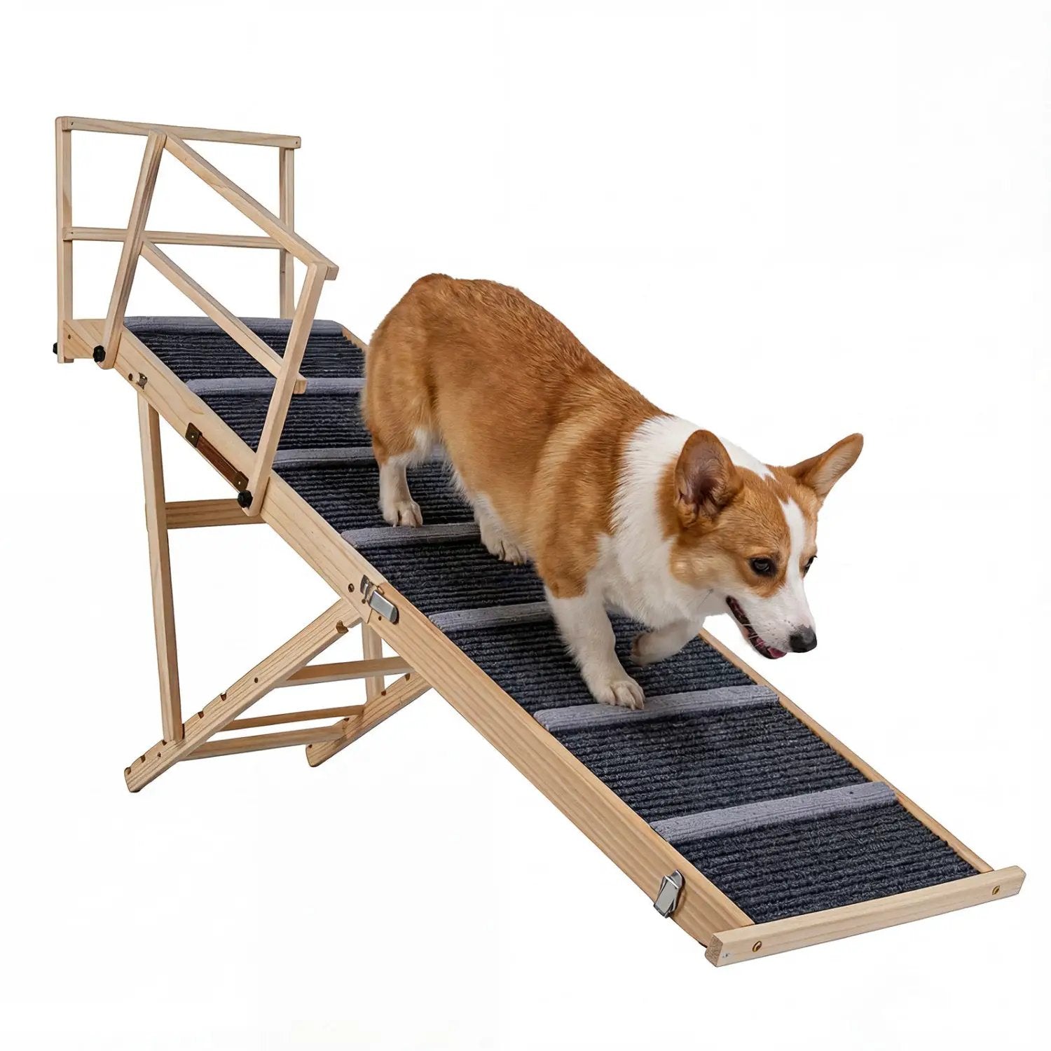 Adjustable Folding Dog Ramp for High Beds and Vehicles by DirectDeals