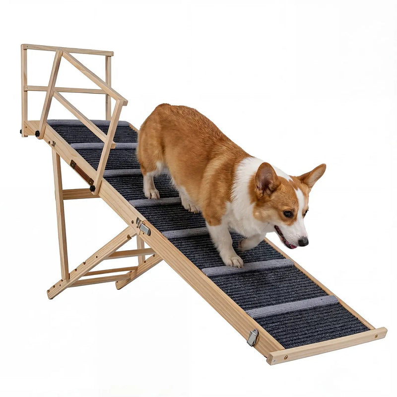Adjustable Folding Dog Ramp for High Beds and Vehicles by DirectDeals