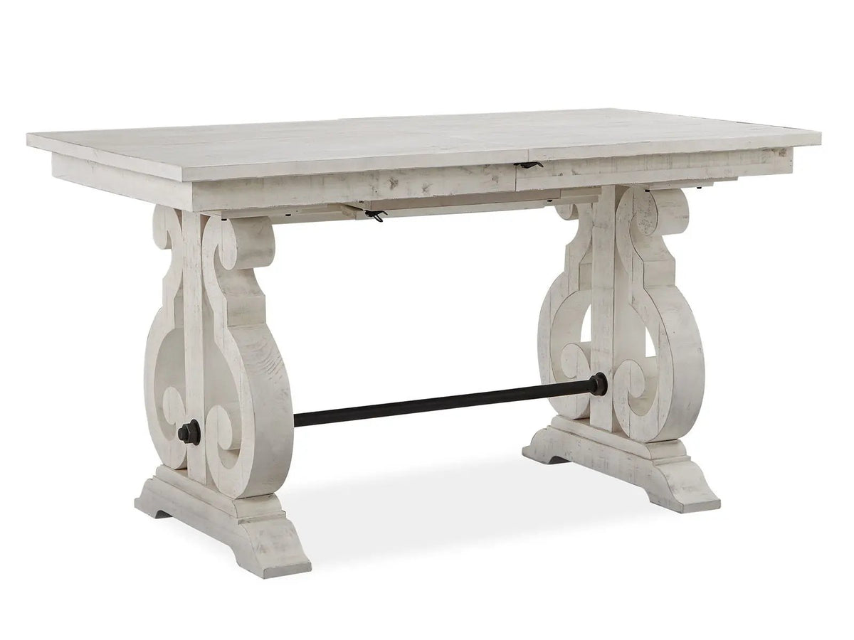 Bronwyn - Rectangular Counter Dining Table - Alabaster