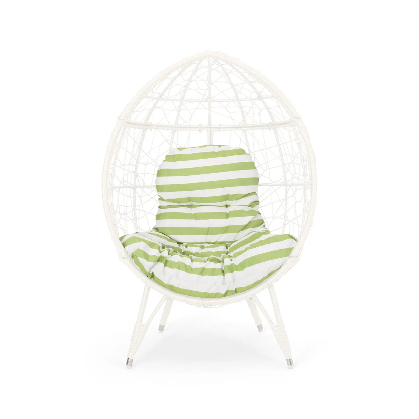 Cosmos - Round Hammered Iron Teardrop Chair by HouseOfZazla