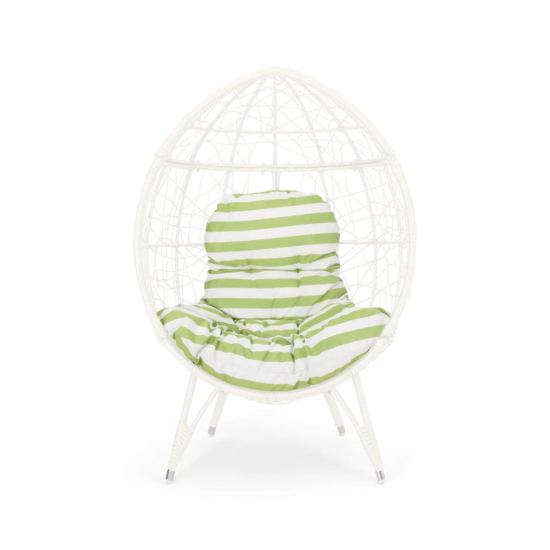 Cosmos - Round Hammered Iron Teardrop Chair by HouseOfZazla