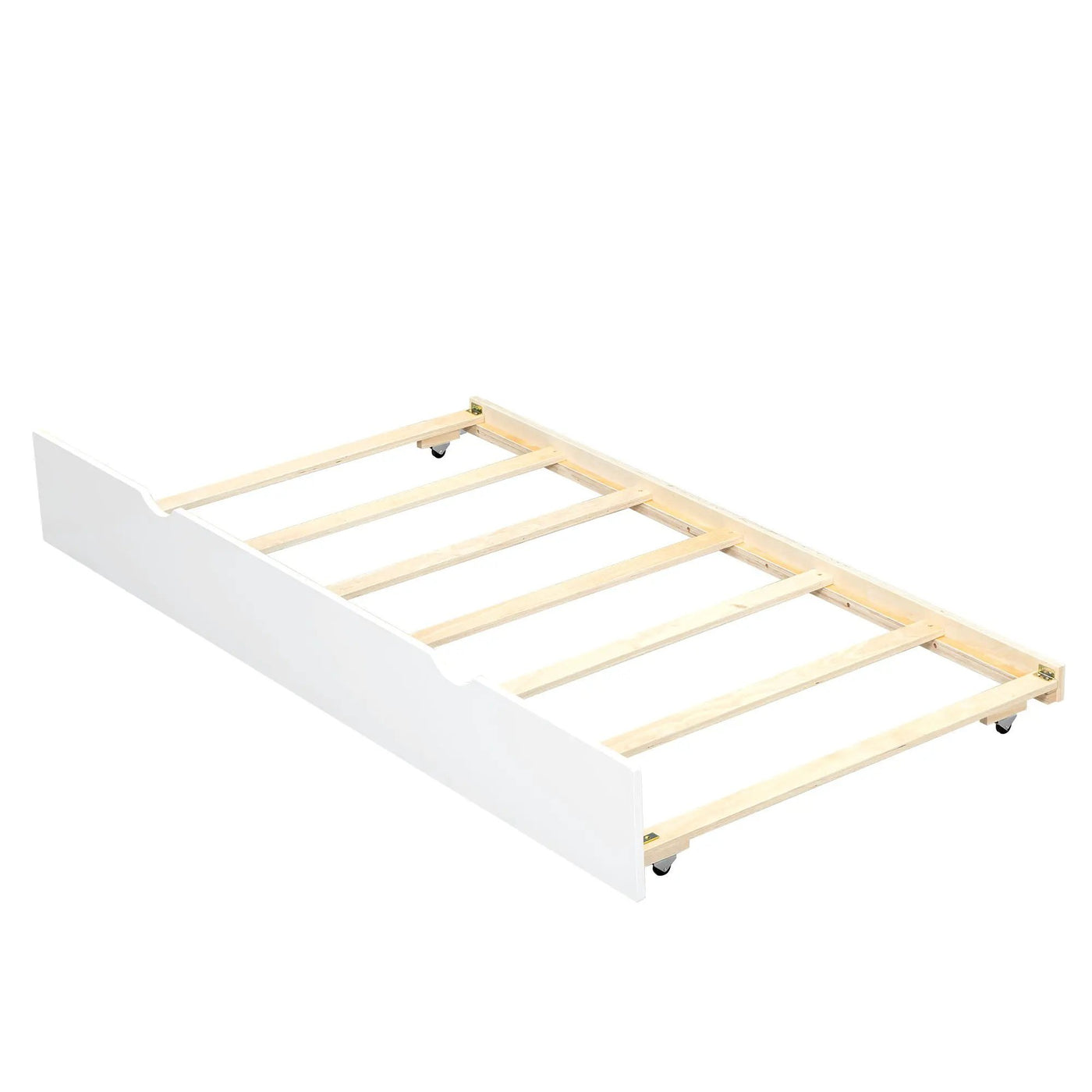 Daybed With Storage Shelves, USB Charging, And Trundle Bed by HouseOfZazla