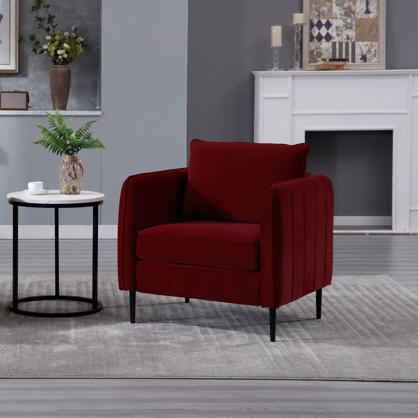 Accent Chair With Pillow For Living Room by Unique Piece Furniture