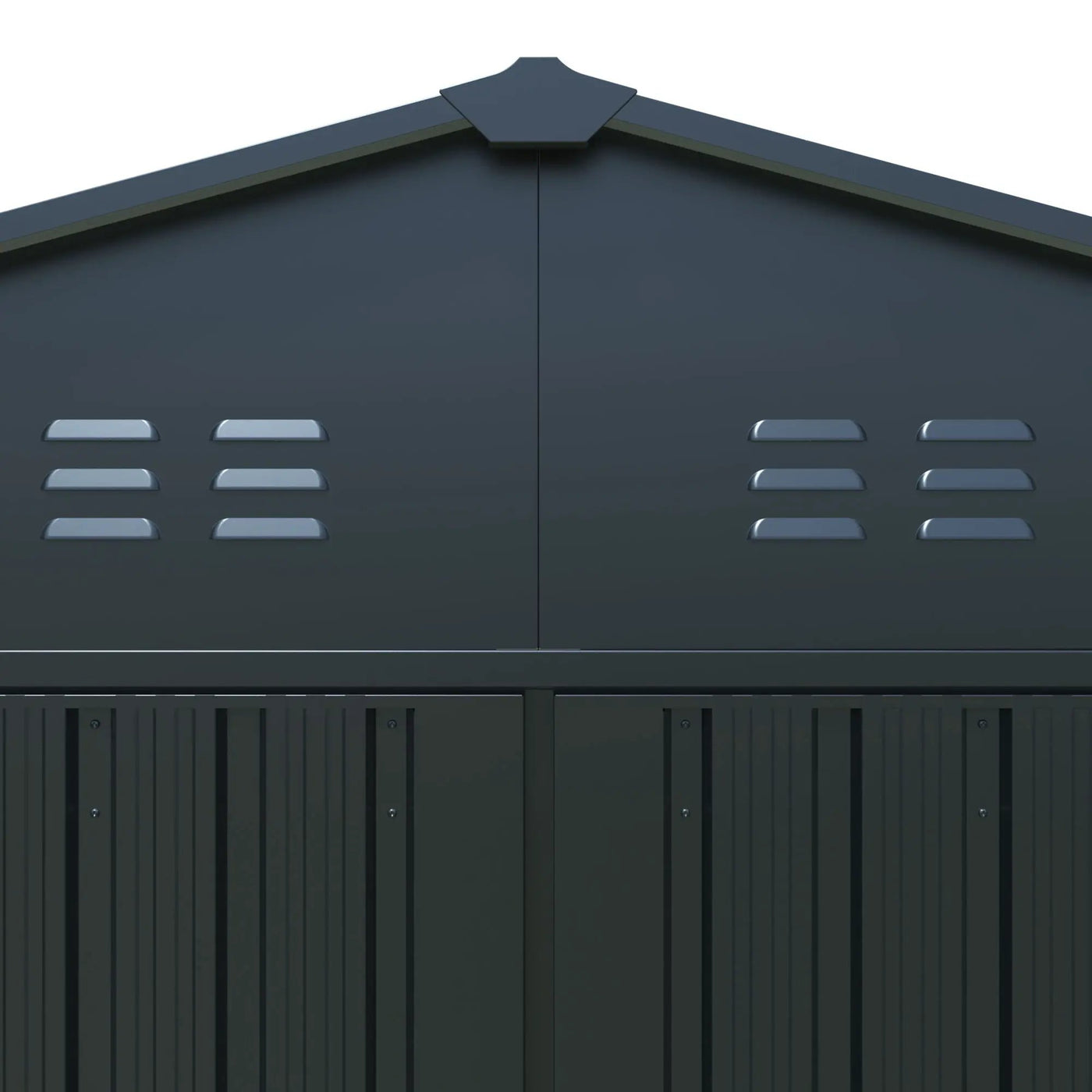Outdoor Storage Shed, Garden Shed Backyard Utility Tool House Building With 2 Doors And 4 Vents For Car, Truck, Bike, Garbage Can, Tool, Lawnmower by HouseOfZazla
