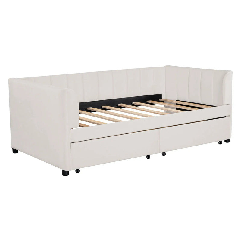 Upholstered Daybed With Ergonomic Design Backrest by Unique Piece Furniture