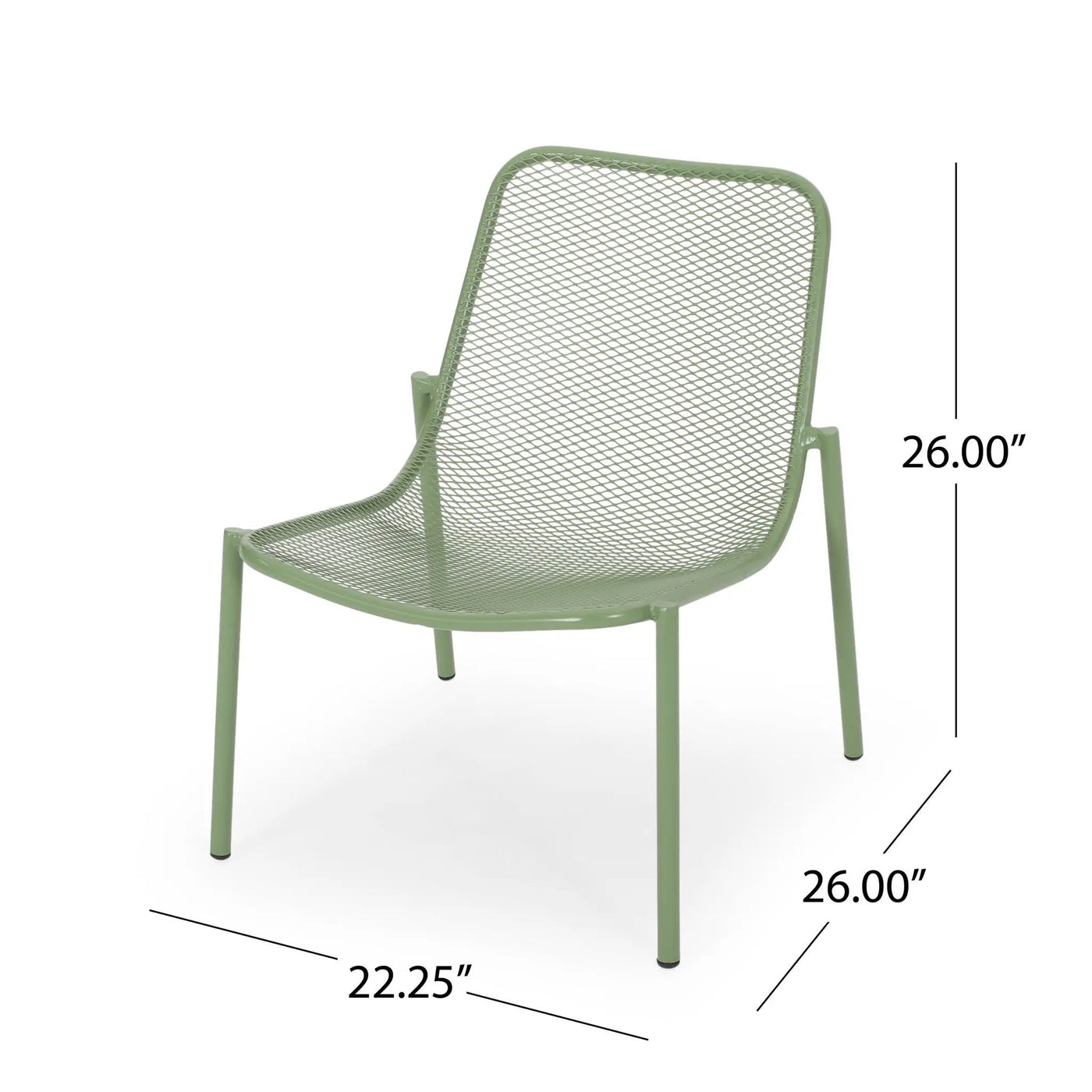 Outdoor Iron Chair With Mesh Design by HouseOfZazla