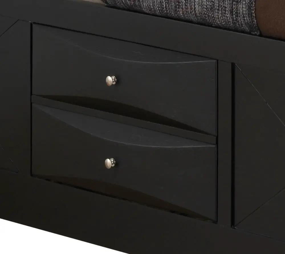 Modern Design Storage Bed With Bookcase Headboard by HouseOfZazla