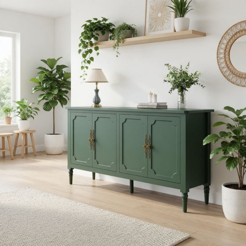 Vintage Buffet Cabinet With Adjustable Shelves by HouseOfZazla
