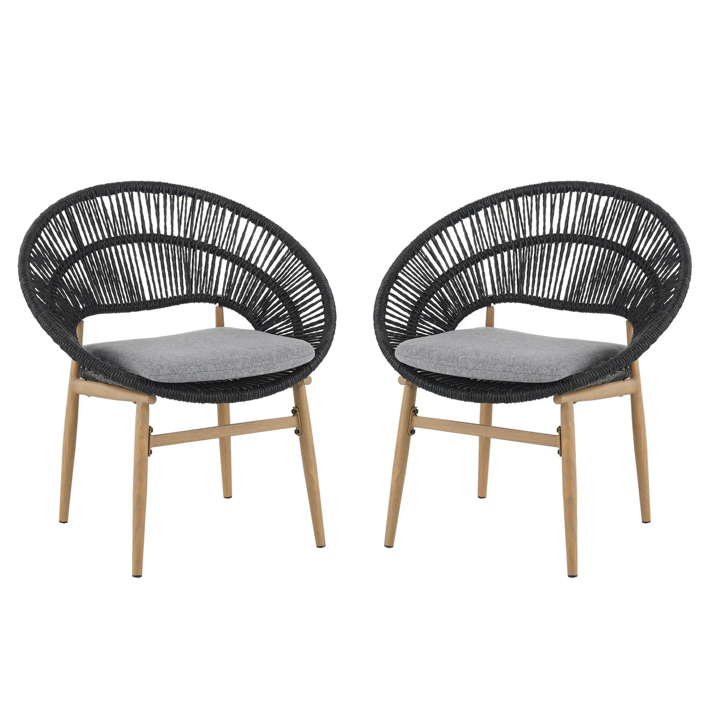 Cyril - Outdoor Papasan Style Dining Chair (Set of 2) by HouseOfZazla