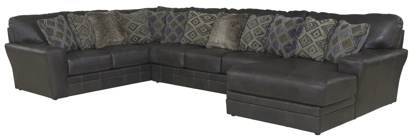 Denali - Italian Leather Match Sectional by Unique Piece Furniture