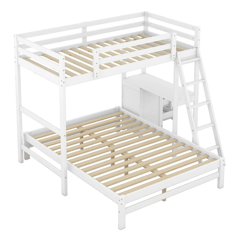 Bunk Bed With Built In Desk And 3 Drawers by Unique Piece Furniture