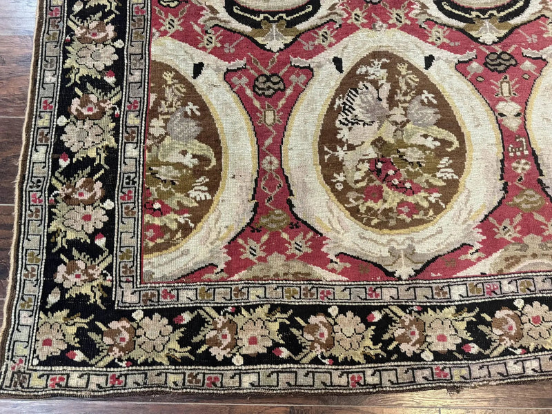 Antique Caucasian Karabakh Rug 5x10 by Jewel Rugs